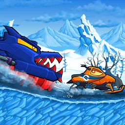 Play Car Eats Car: Winter Adventure Online