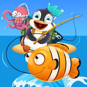 Play Baby Penguin Fishing Online