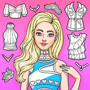 Play Girl Coloring Dress Up Games Online